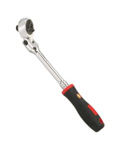 Genius Tools 3/8" Dr. 72-tooth reversible flex-head ratchet w/comfort grip handle 270mml - 383363S