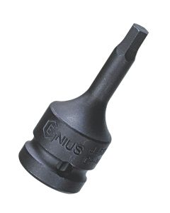 Genius Tools 1/2" Dr. 1/4" Hex Head Driver, 60mmL - 466008