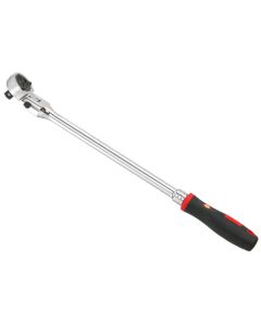 Genius Tools 1/2"Dr. 72-tooth reversible flex-head ratchet w/ comfort grip handle 670mml - 484468S