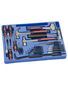 Genius Tools 23 Piece Punch, Chisel & Hammer Set - MS-023