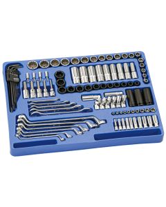 Genius Tools 100 Piece 1/4" & 1/2" Dr. SAE Tool Set - MS-100S