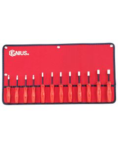 Genius Tools 12 Piece Metric Hex Nut Driver Set - ND-012M 