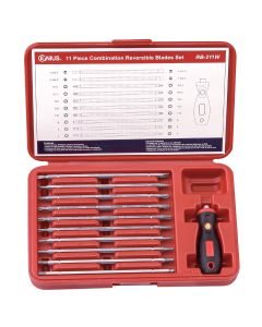 Genius Tools 11 Piece Combination Reversible Blade Set - RB-211W 