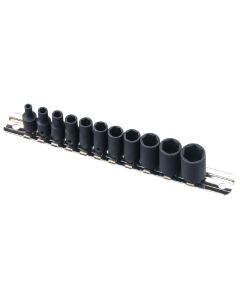 Genius Tools 11 Piece 1/4" Dr. SAE Impact Socket Set - TF-211S