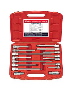 Genius Tools 16 Piece 3/8" & 1/2" Dr. Auto Repair Bit Socket Set - TH-3416