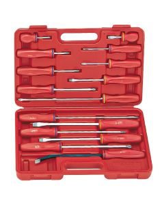 Genius Tools 15 Piece Combination Screwdriver & Pry Bar Set - TL-515X 