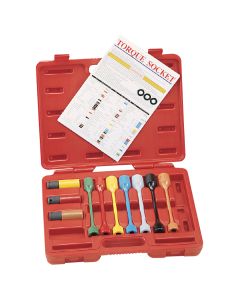 Genius Tools 10 Piece 1/2" Dr. Metric Car Wheel Torque Socket Set - TO-410M