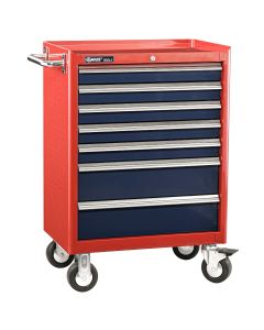 Genius Tools 27 Inch Roller Cabinet with 7 Drawers 27" x 18" x 32" - TS-467