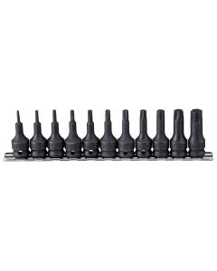 Genius Tools 11 Piece 3/8" Dr. Star Impact Bit Socket Set (CR-Mo) - TX-311