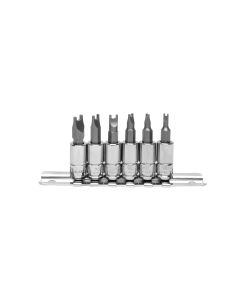 Genius Tools 6 Piece 1/4" Dr. Spanner Bit Socket Set - BS-206S