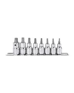 Genius Tools 8 Piece 1/2" Dr. Pentacle Bit Socket Set - BS-408PE