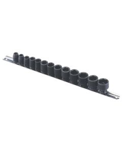 Genius Tools 13 Piece 3/8" Dr. SAE Impact Socket Set (CR-Mo) - CM-313S