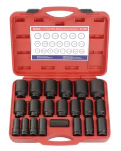 Genius Tools 21 Piece 3/4" Dr. SAE Deep Impact Socket Set (CR-Mo) - DI-621S