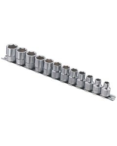 Genius Tools 12 Piece 3/8" Dr. Metric Hand Socket Set - GS-312M