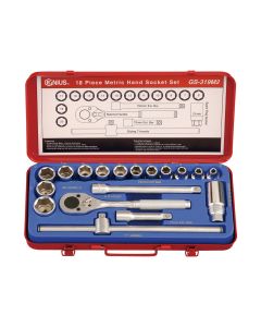 Genius Tools 19 Piece 3/8" Dr. Metric Hand Socket Set - GS-319M2