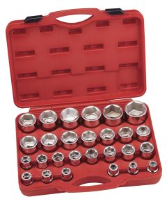 Genius Tools 27 Piece 3/4" Dr. Metric Hand Socket Set (CR-Mo) - GS-627M