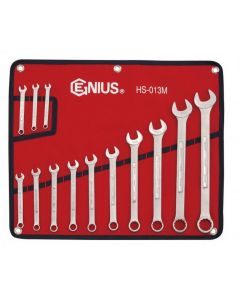 Genius Tools 16 Piece Metric Combination Wrench (Matte Finish) - HS-016M