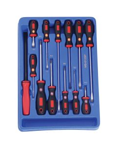 Genius Tools 13 Piece Slotted & Phillips Screwdriver Set - MS-013SP