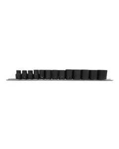 Genius Tools 13 Piece 3/8" Dr. SAE Impact Socket Set - TF-313S