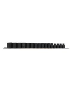 Genius Tools 16 Piece 3/8" Dr. Metric Impact Socket Set - TF-316M