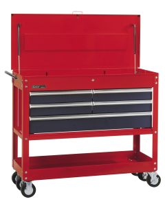 Genius Tools 49 Inch Roll Cart with 5 Drawers 49" x 20" x 35" - TS-768