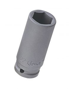 Genius Tools 1/2" Dr. 17mm Deep Impact Socket (CR-Mo) - 447817