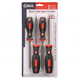 Genius TL-504A Square Screwdriver bit Set (4 pieces)